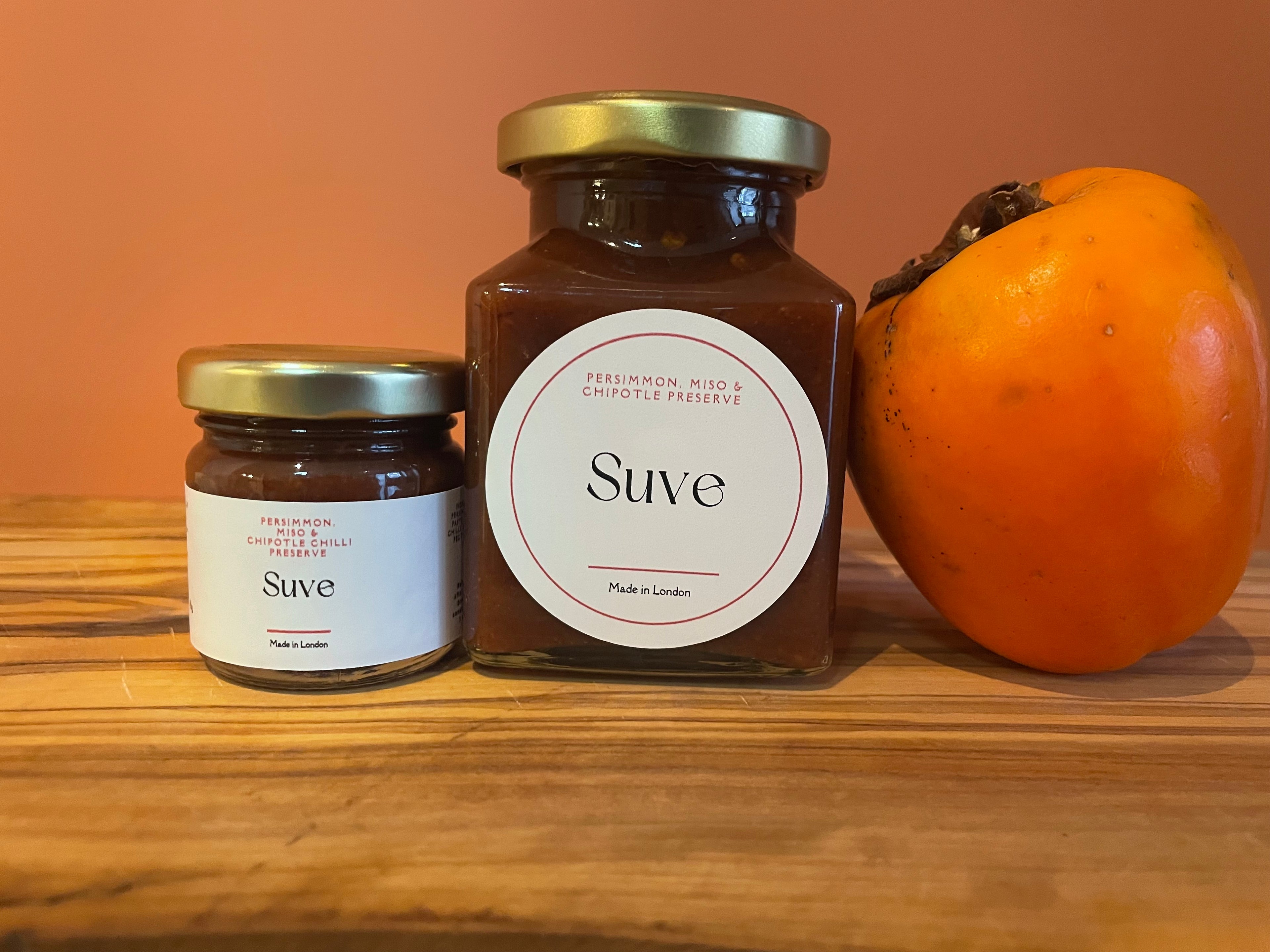 Persimmon, Miso & Chipotle Jam with Ginger