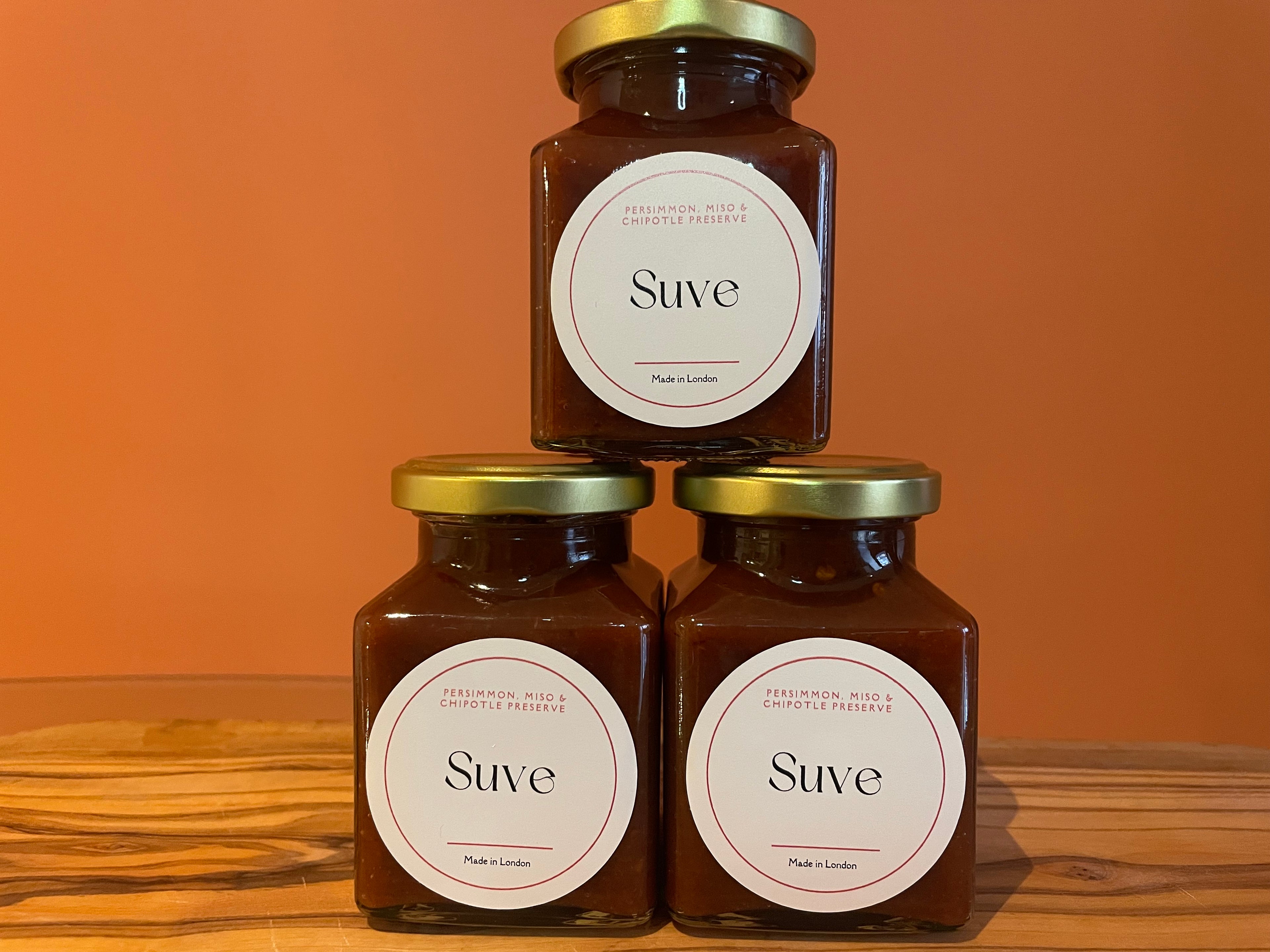 Persimmon, Miso & Chipotle Jam with Ginger