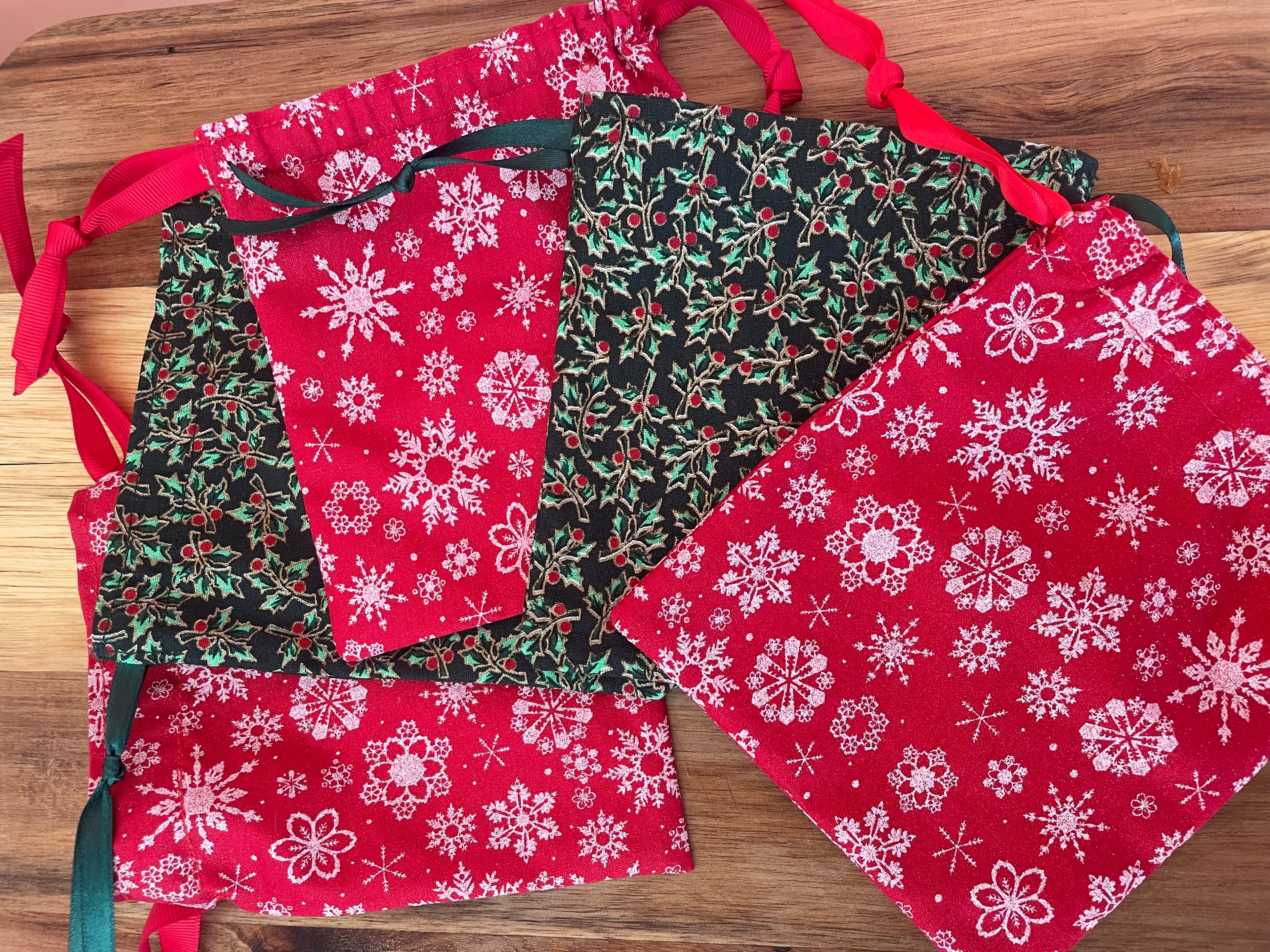 Christmas Drawstring Giftbags