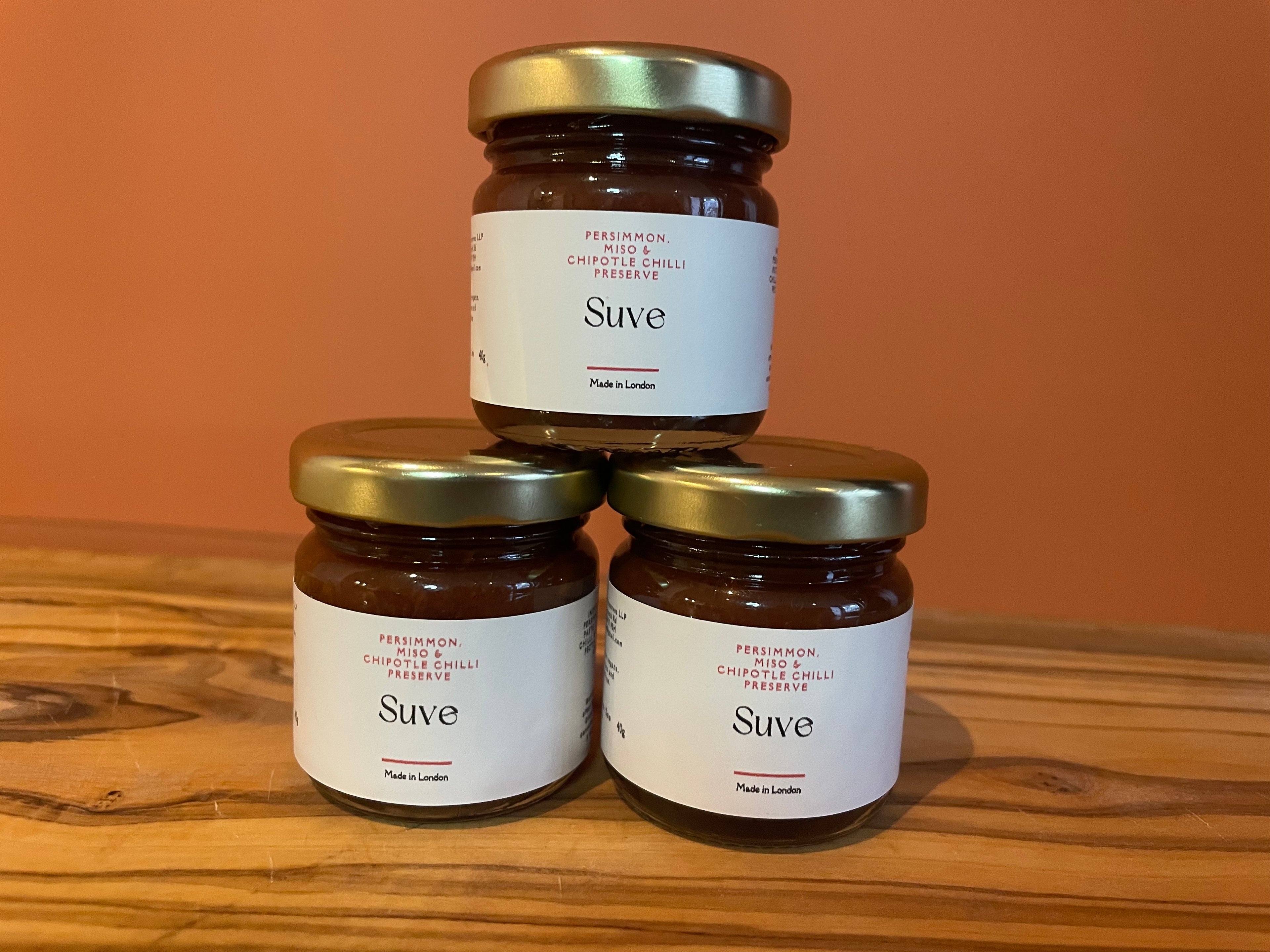 Persimmon, Miso & Chipotle Jam with Ginger