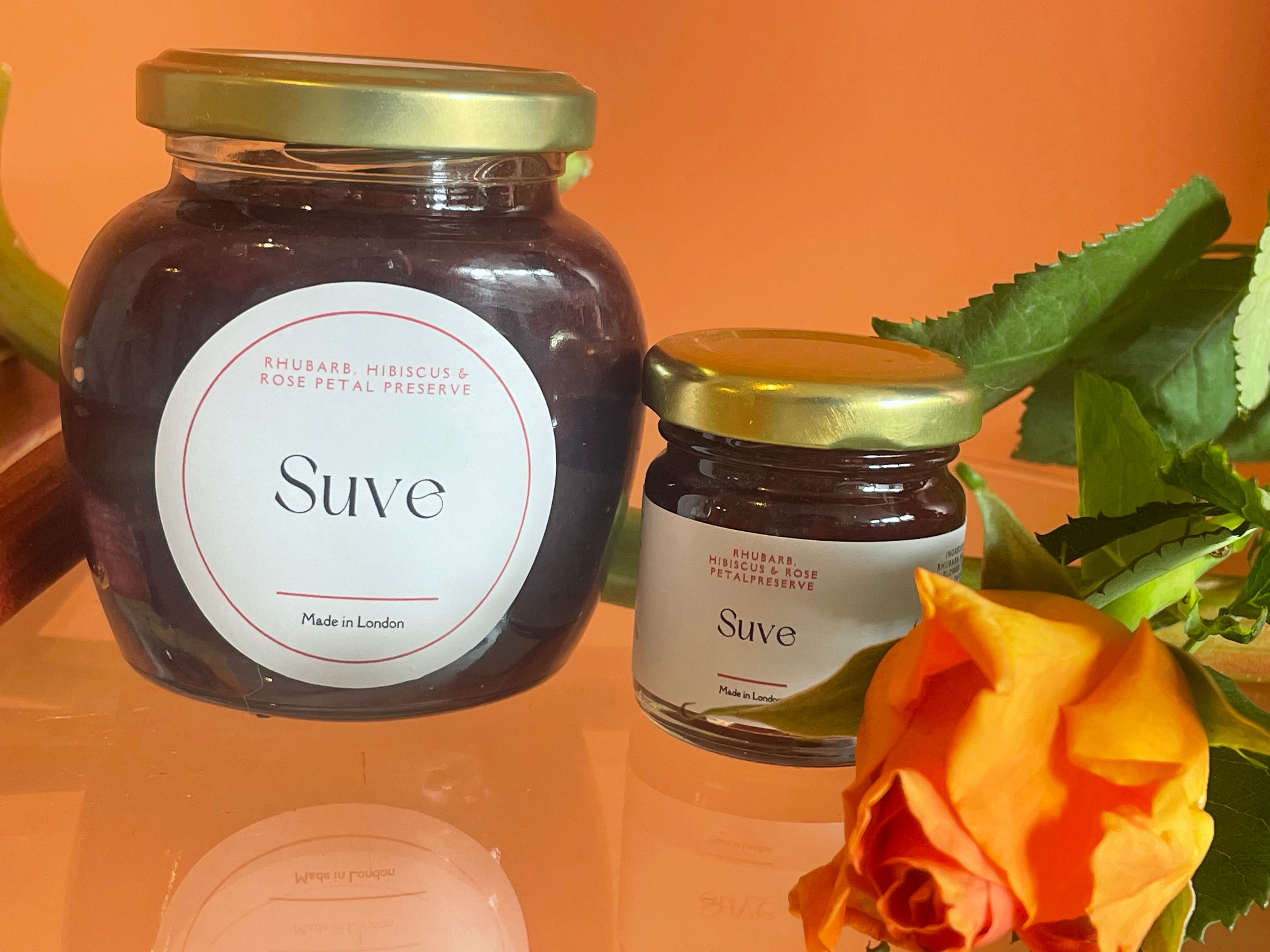 Rhubarb, Hibiscus & Rose Preserve